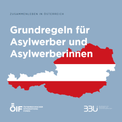 Broschüre Grundregeln für Asylwerber und Asylwerberinnen
